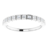 14K White 1/6 CTW Natural Diamond Anniversary Band